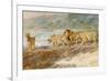 On the Bank of an African River, 1918-Briton Riviere-Framed Giclee Print