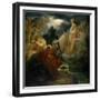 On the Bank of the Lora, Ossian Conjures up a Spirit with the Sound of His Harp, circa 1811-Francois Gerard-Framed Giclee Print