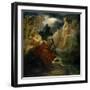 On the Bank of the Lora, Ossian Conjures up a Spirit with the Sound of His Harp, circa 1811-Francois Gerard-Framed Giclee Print