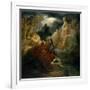 On the Bank of the Lora, Ossian Conjures up a Spirit with the Sound of His Harp, circa 1811-Francois Gerard-Framed Giclee Print