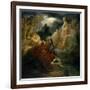 On the Bank of the Lora, Ossian Conjures up a Spirit with the Sound of His Harp, circa 1811-Francois Gerard-Framed Giclee Print