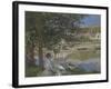 On the Bank of the Seine, Bennecourt, 1868-Claude Monet-Framed Giclee Print