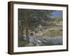 On the Bank of the Seine, Bennecourt, 1868-Claude Monet-Framed Giclee Print