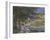 On the Bank of the Seine, Bennecourt, 1868-Claude Monet-Framed Giclee Print