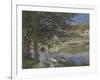 On the Bank of the Seine, Bennecourt, 1868-Claude Monet-Framed Giclee Print