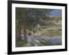 On the Bank of the Seine, Bennecourt, 1868-Claude Monet-Framed Giclee Print