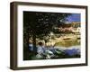 On the Bank of the Seine, Bennecourt, 1868-Claude Monet-Framed Giclee Print