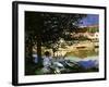 On the Bank of the Seine, Bennecourt, 1868-Claude Monet-Framed Giclee Print