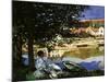 On the Bank of the Seine, Bennecourt, 1868-Claude Monet-Mounted Giclee Print