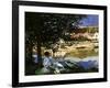 On the Bank of the Seine, Bennecourt, 1868-Claude Monet-Framed Giclee Print