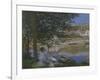 On the Bank of the Seine, Bennecourt, 1868-Claude Monet-Framed Art Print