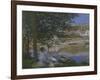 On the Bank of the Seine, Bennecourt, 1868-Claude Monet-Framed Art Print