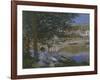 On the Bank of the Seine, Bennecourt, 1868-Claude Monet-Framed Art Print