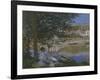 On the Bank of the Seine, Bennecourt, 1868-Claude Monet-Framed Art Print