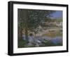 On the Bank of the Seine, Bennecourt, 1868-Claude Monet-Framed Art Print