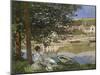 On the Bank of the Seine, Bennecourt, 1868-Claude Monet-Mounted Giclee Print