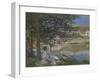 On the Bank of the Seine, Bennecourt, 1868-Claude Monet-Framed Giclee Print