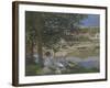 On the Bank of the Seine, Bennecourt, 1868-Claude Monet-Framed Giclee Print