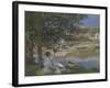 On the Bank of the Seine, Bennecourt, 1868-Claude Monet-Framed Giclee Print