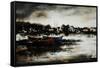 On the Bank-Sydney Edmunds-Framed Stretched Canvas