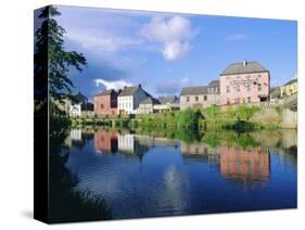 On the Banks of the Nore River, Town of Kilkenny, Ireland-J P De Manne-Stretched Canvas