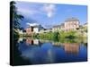 On the Banks of the Nore River, Town of Kilkenny, Ireland-J P De Manne-Stretched Canvas