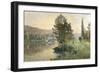 On the Banks of the River at Bougival-Alexandre Nozal-Framed Giclee Print