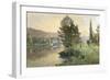 On the Banks of the River at Bougival-Alexandre Nozal-Framed Giclee Print