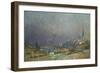 On the Banks of the River-Eugène Boudin-Framed Giclee Print