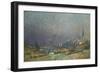 On the Banks of the River-Eugène Boudin-Framed Giclee Print