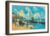 On the Banks of the Sein at Bercy-Paul C?zanne-Framed Art Print