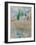 On the Banks of the Seine at Bougival, 1883 (Oil on Canvas)-Berthe Morisot-Framed Giclee Print