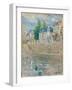 On the Banks of the Seine at Bougival, 1883 (Oil on Canvas)-Berthe Morisot-Framed Giclee Print