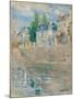 On the Banks of the Seine at Bougival, 1883 (Oil on Canvas)-Berthe Morisot-Mounted Giclee Print