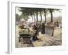 On the Banks of the Seine, Paris-Jules Antoine Voirin-Framed Giclee Print