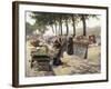 On the Banks of the Seine, Paris-Jules Antoine Voirin-Framed Giclee Print