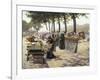 On the Banks of the Seine, Paris-Jules Antoine Voirin-Framed Giclee Print