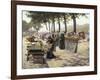 On the Banks of the Seine, Paris-Jules Antoine Voirin-Framed Giclee Print