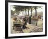 On the Banks of the Seine, Paris-Jules Antoine Voirin-Framed Giclee Print