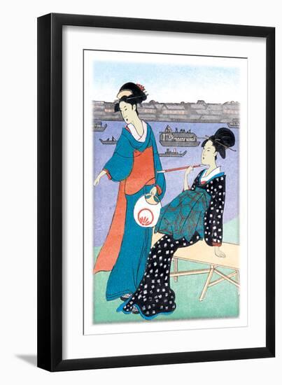 On the Banks-null-Framed Art Print