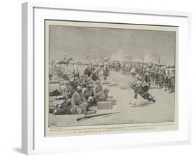 On the Battlefield at Omdurman, Cool Rifles for the Fighting Line-Henry Marriott Paget-Framed Giclee Print