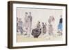 On the Beach, 1866-Eugène Boudin-Framed Giclee Print