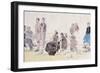 On the Beach, 1866-Eugène Boudin-Framed Giclee Print