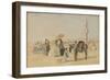 On the Beach, 1866-Eugène Boudin-Framed Giclee Print