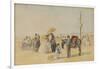 On the Beach, 1866-Eugène Boudin-Framed Premium Giclee Print