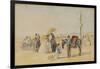 On the Beach, 1866-Eugène Boudin-Framed Premium Giclee Print