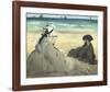 On the Beach, 1873-Edouard Manet-Framed Giclee Print