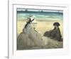 On the Beach, 1873-Edouard Manet-Framed Giclee Print