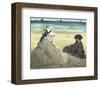 On the Beach, 1873-Edouard Manet-Framed Art Print