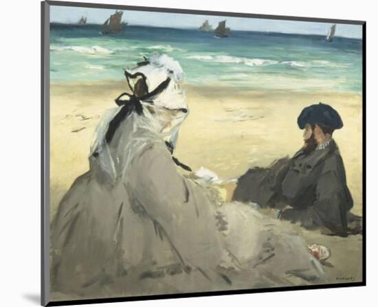 On the Beach, 1873-Edouard Manet-Mounted Art Print